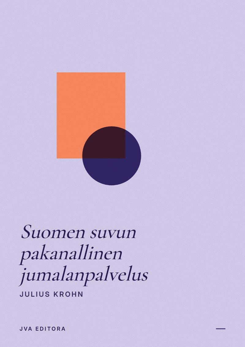 Εξώφυλλο του Suomen suvun pakanallinen jumalanpalvelus