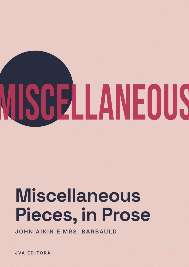 Cover von Miscellaneous Pieces, in Prose