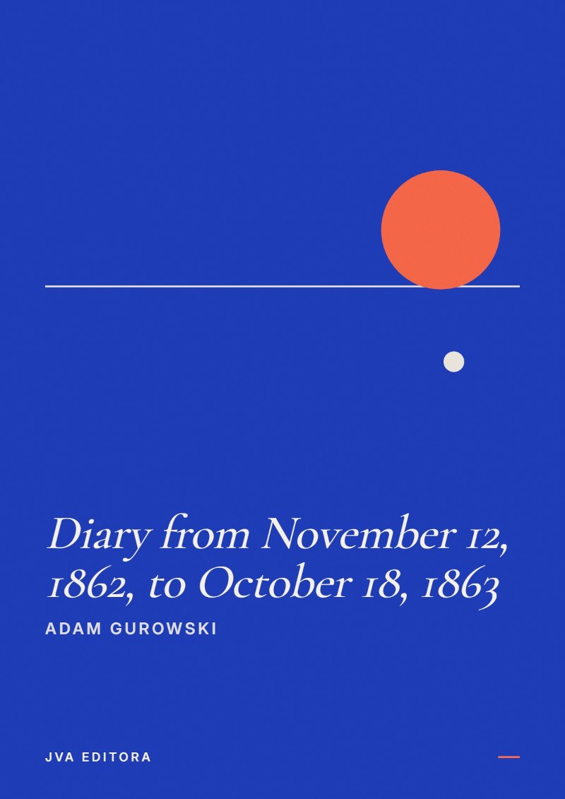 Capa de Diary from November 12, 1862, to October 18, 1863