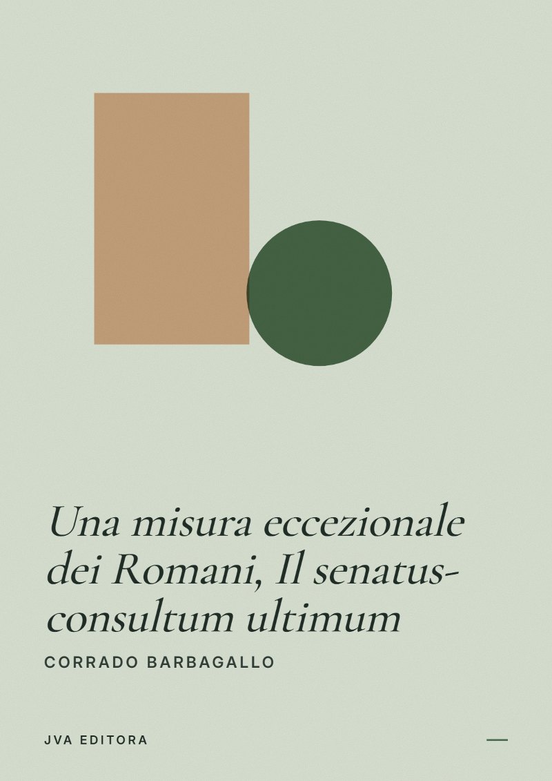 Portada de Una misura eccezionale dei Romani, Il senatus-consultum ultimum