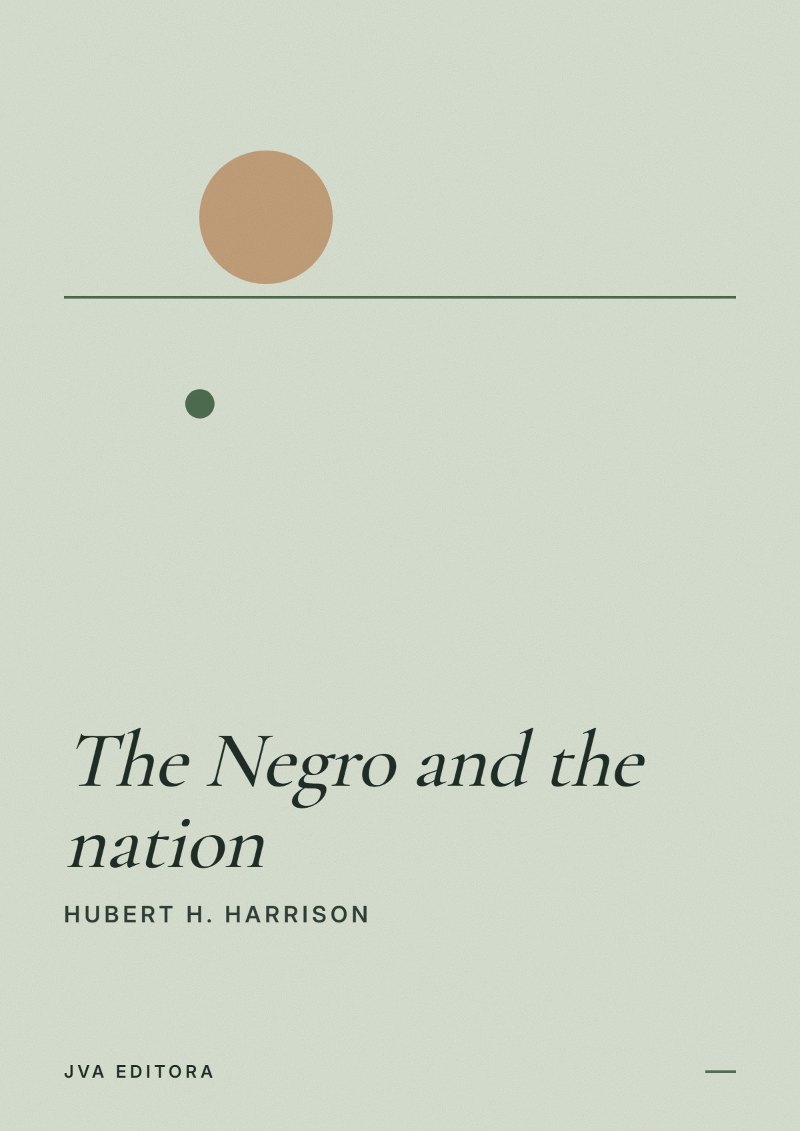 Portada de The Negro and the nation