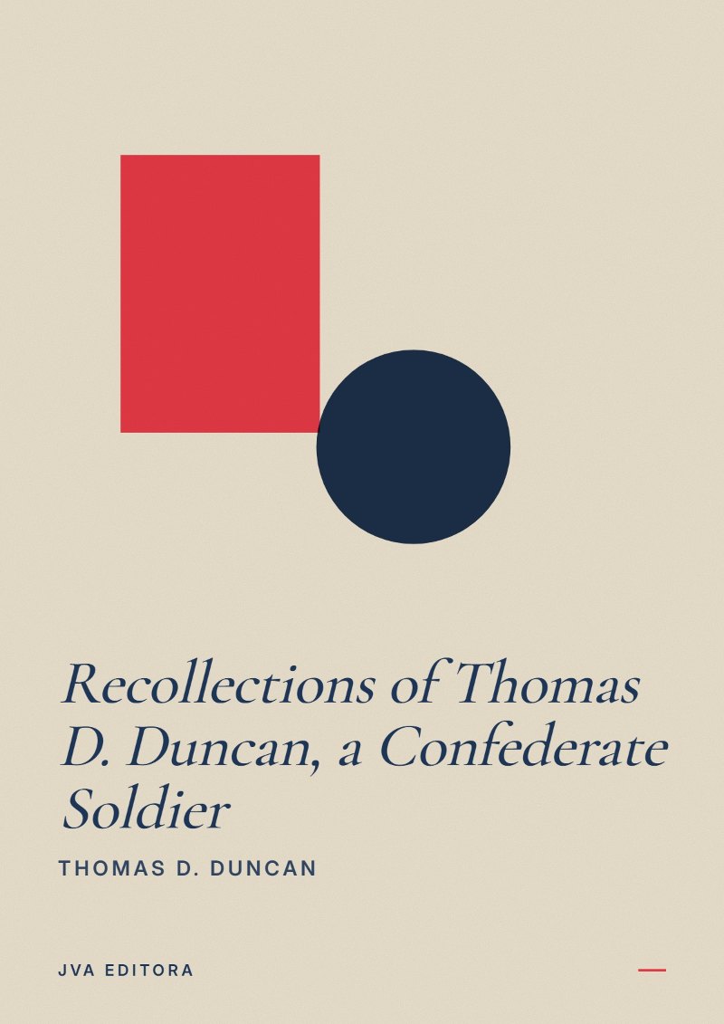 Copertina di Recollections of Thomas D. Duncan, a Confederate Soldier