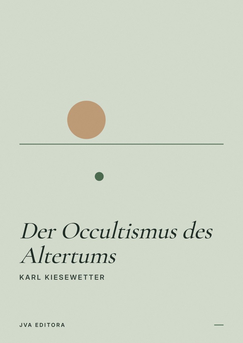 Εξώφυλλο του Der Occultismus des Altertums