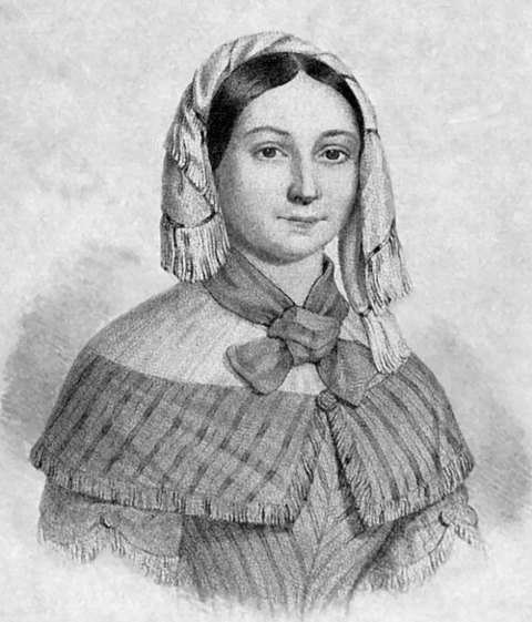 Emilie Flygare-Carlén的肖像