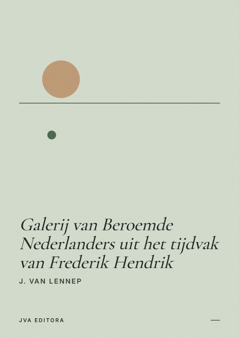 Εξώφυλλο του Galerij van Beroemde Nederlanders uit het tijdvak van Frederik Hendrik