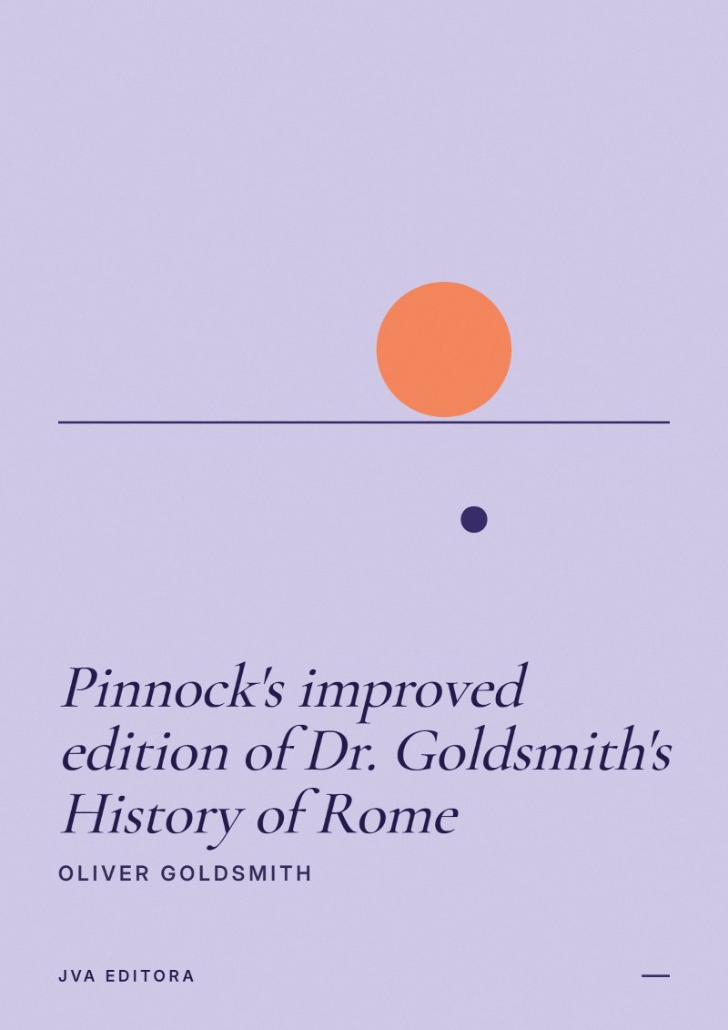 Capa de Pinnock's improved edition of Dr. Goldsmith's History of Rome