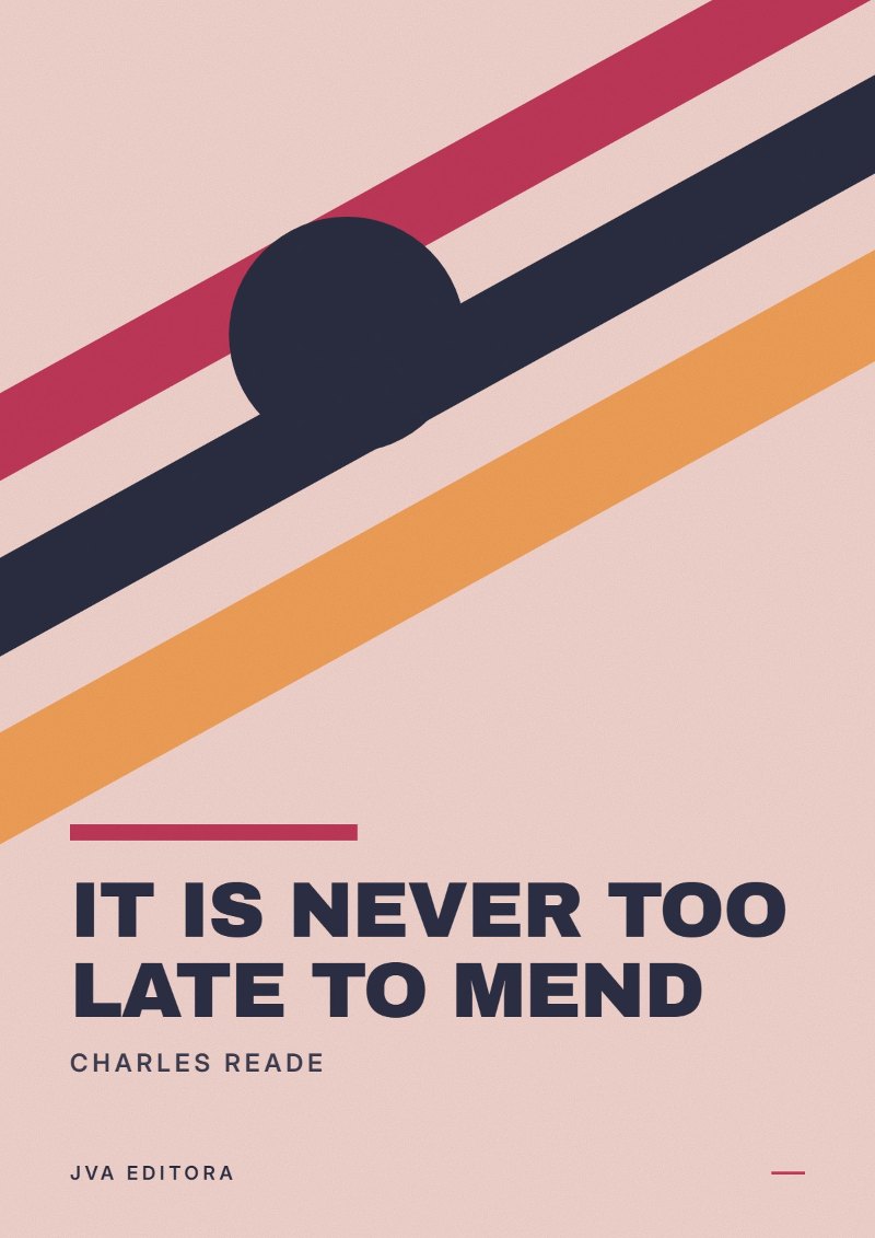 Couverture de It Is Never Too Late to Mend