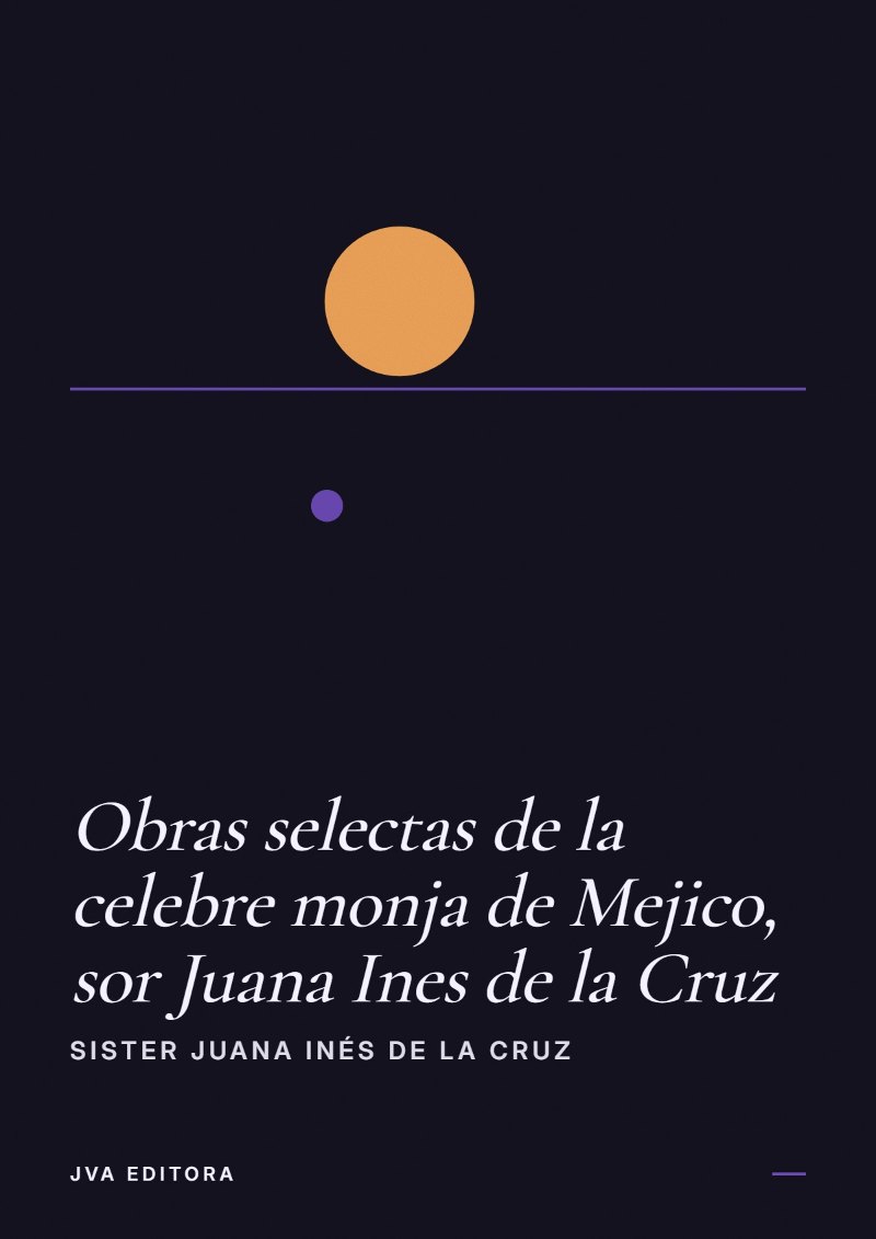 Εξώφυλλο του Obras selectas de la celebre monja de Mejico, sor Juana Ines de la Cruz