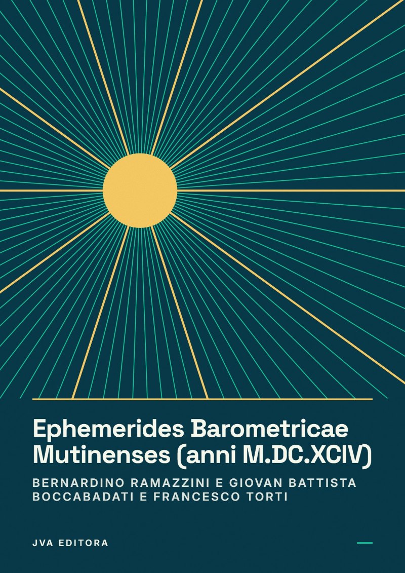 Cover of Ephemerides Barometricae Mutinenses (anni M.DC.XCIV)