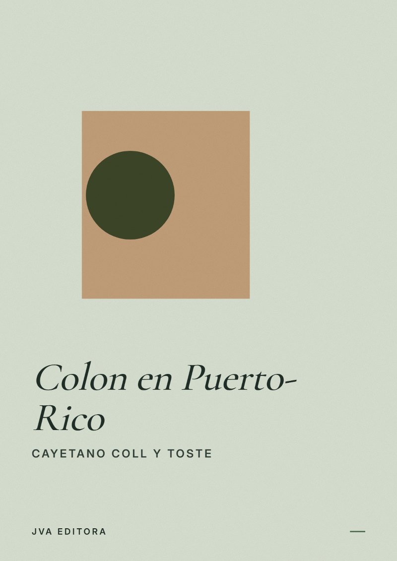Portada de Colon en Puerto-Rico
