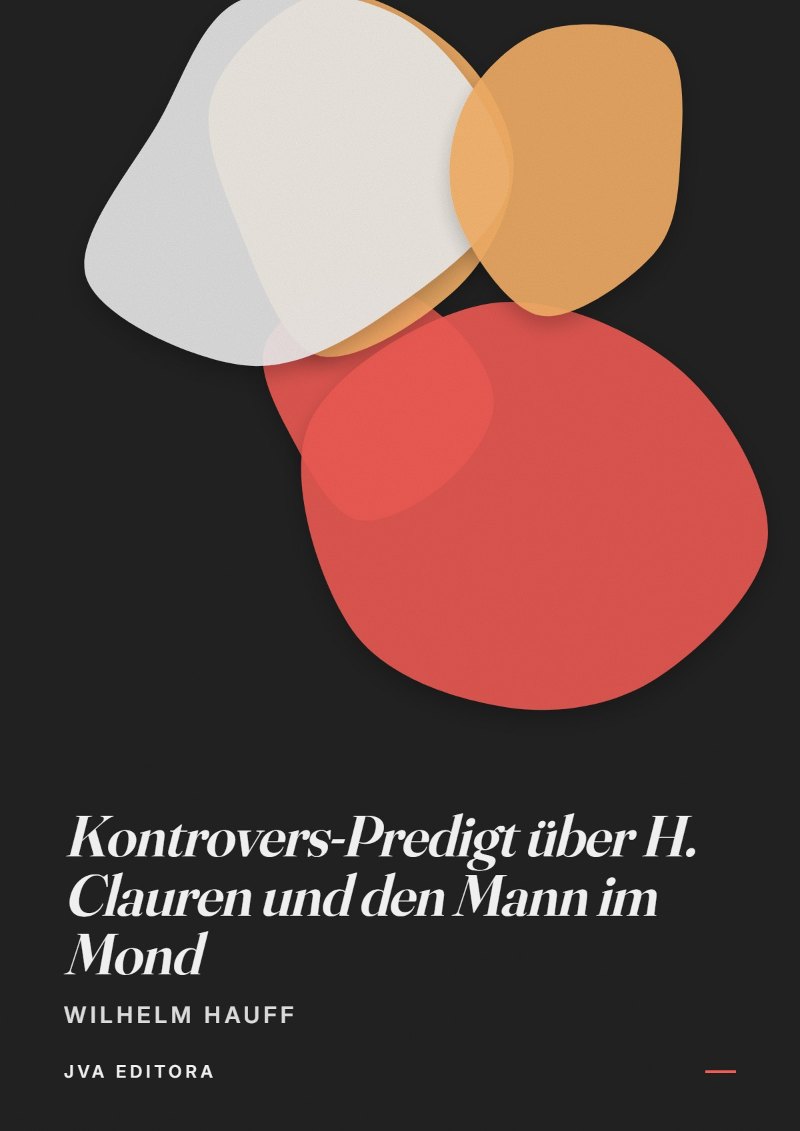 Capa de Kontrovers-Predigt über H. Clauren und den Mann im Mond
