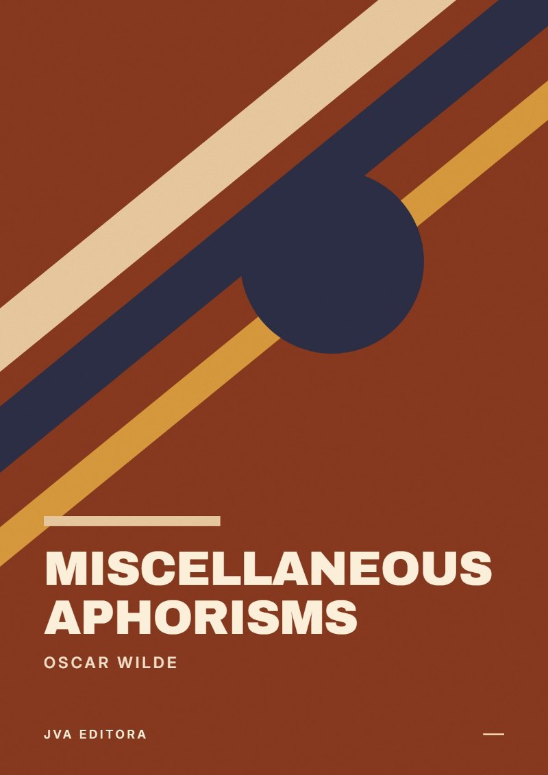 Εξώφυλλο του Miscellaneous Aphorisms