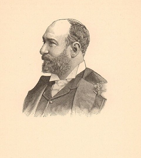 Retrato de Augustus Harris