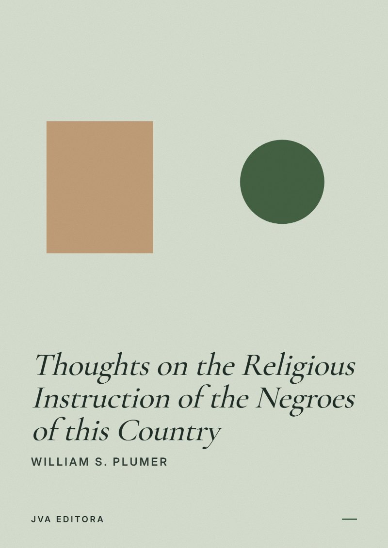 Copertina di Thoughts on the Religious Instruction of the Negroes of this Country