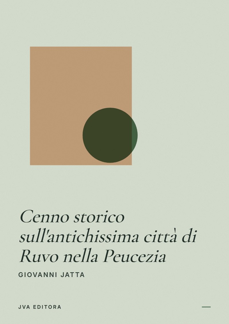 Cover of Cenno storico sull'antichissima città di Ruvo nella Peucezia