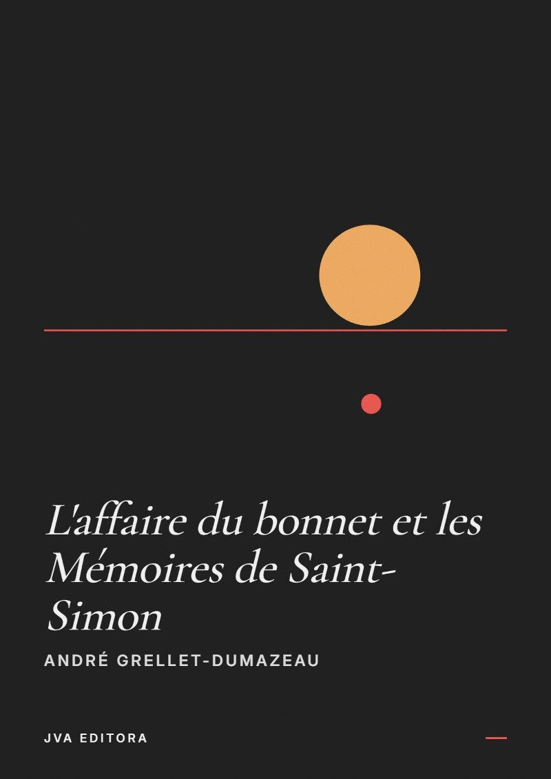 Εξώφυλλο του L'affaire du bonnet et les Mémoires de Saint-Simon