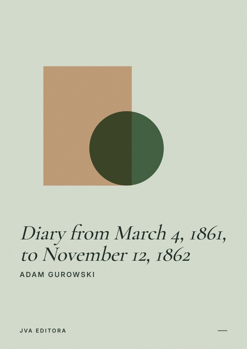 Capa de Diary from March 4, 1861, to November 12, 1862