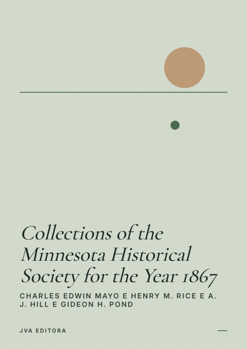 Εξώφυλλο του Collections of the Minnesota Historical Society for the Year 1867