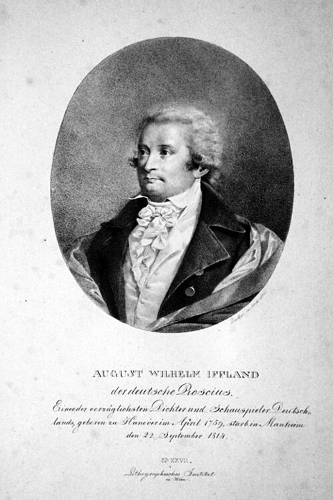 August Wilhelm Iffland的肖像
