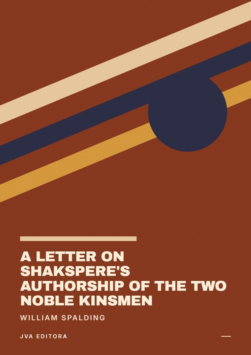 Copertina di A Letter on Shakspere's Authorship of The Two Noble Kinsmen