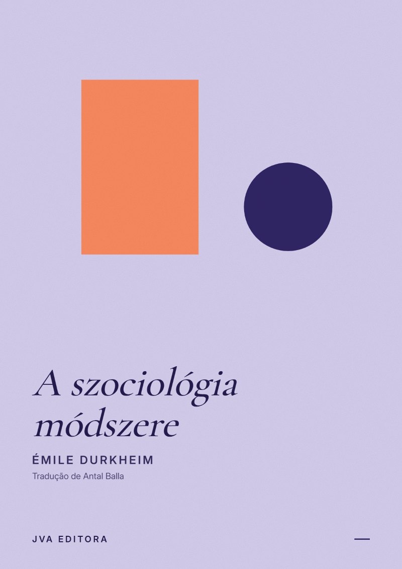 《A szociológia módszere》封面