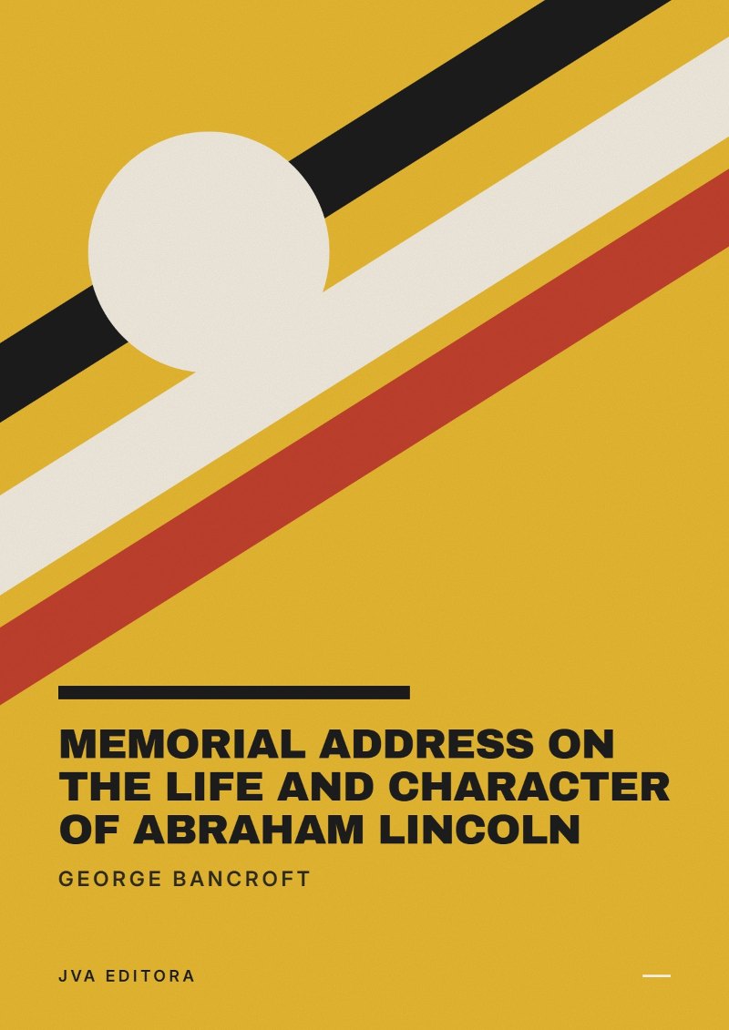 Portada de Memorial Address on the Life and Character of Abraham Lincoln