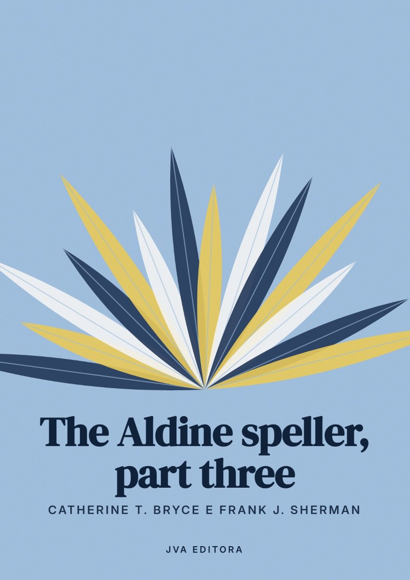 《The Aldine speller, part three》封面