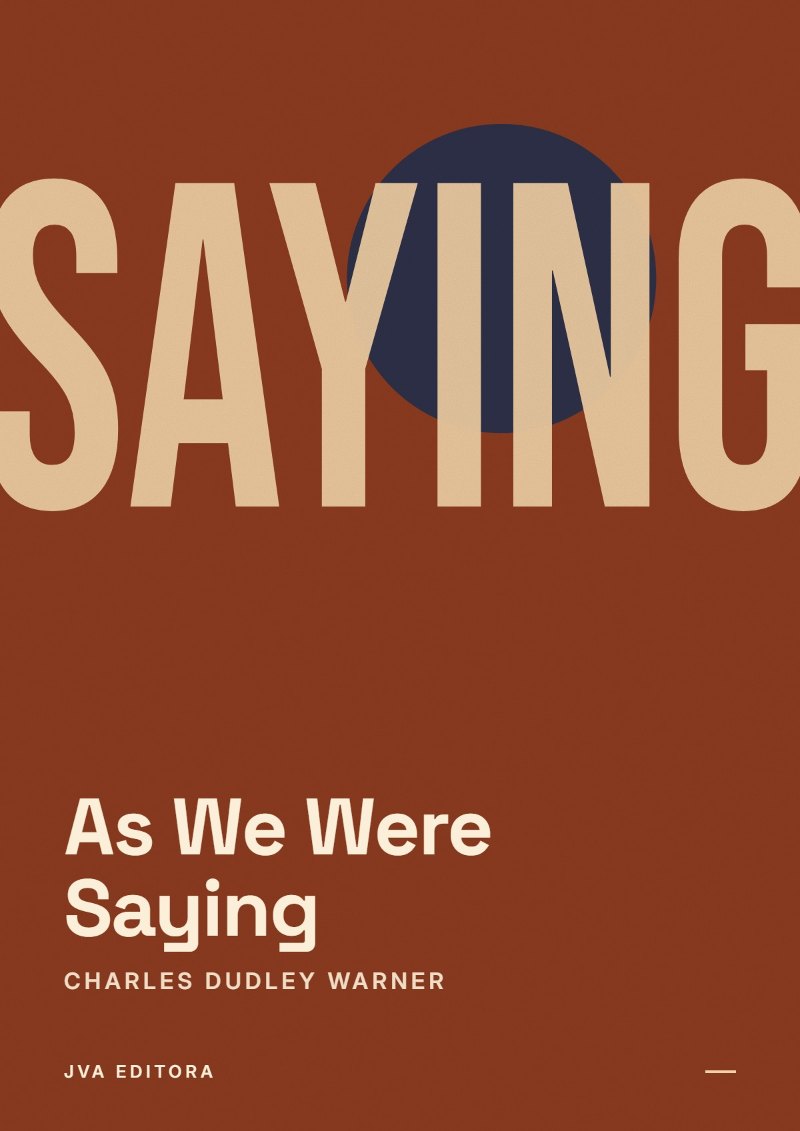 《As We Were Saying》封面