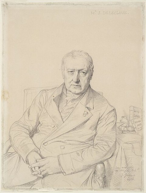 Porträt von E. J. Delécluze