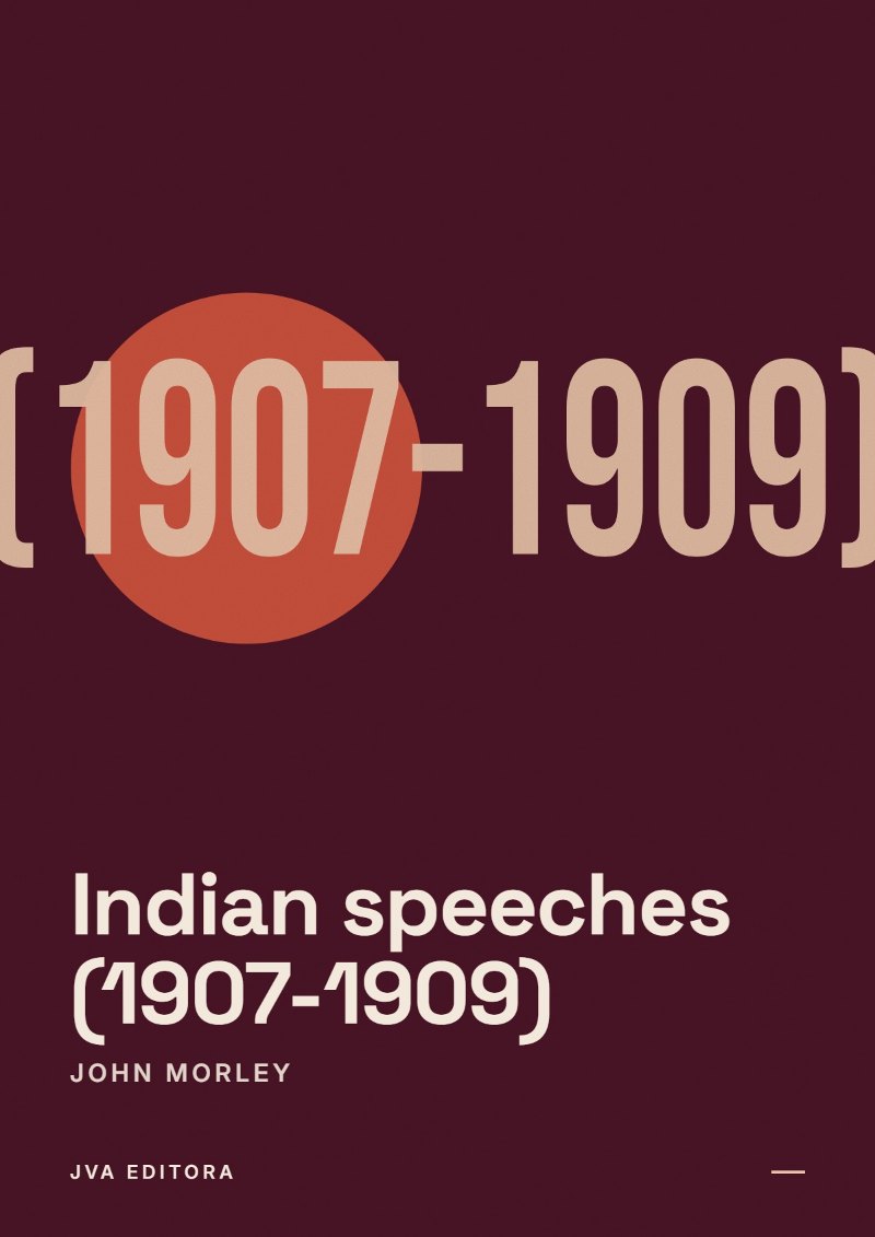 Cover of Indian speeches (1907-1909)