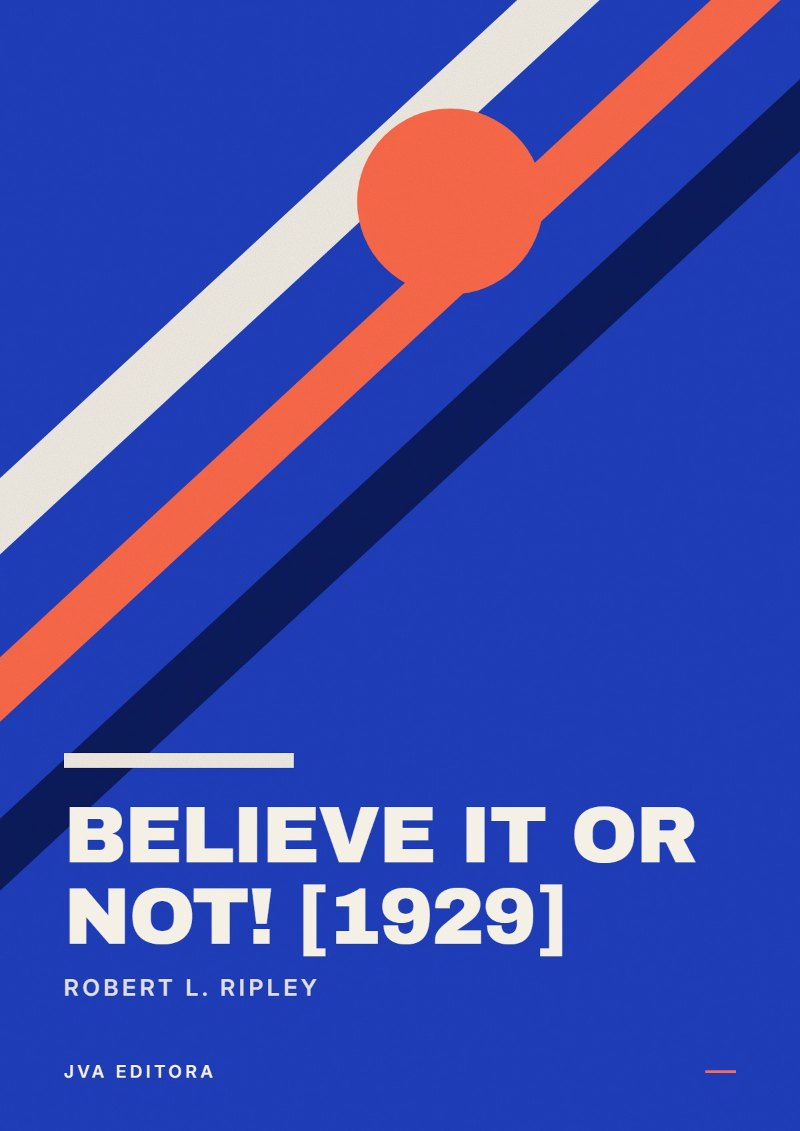 Cover of Believe it or not! [1929]