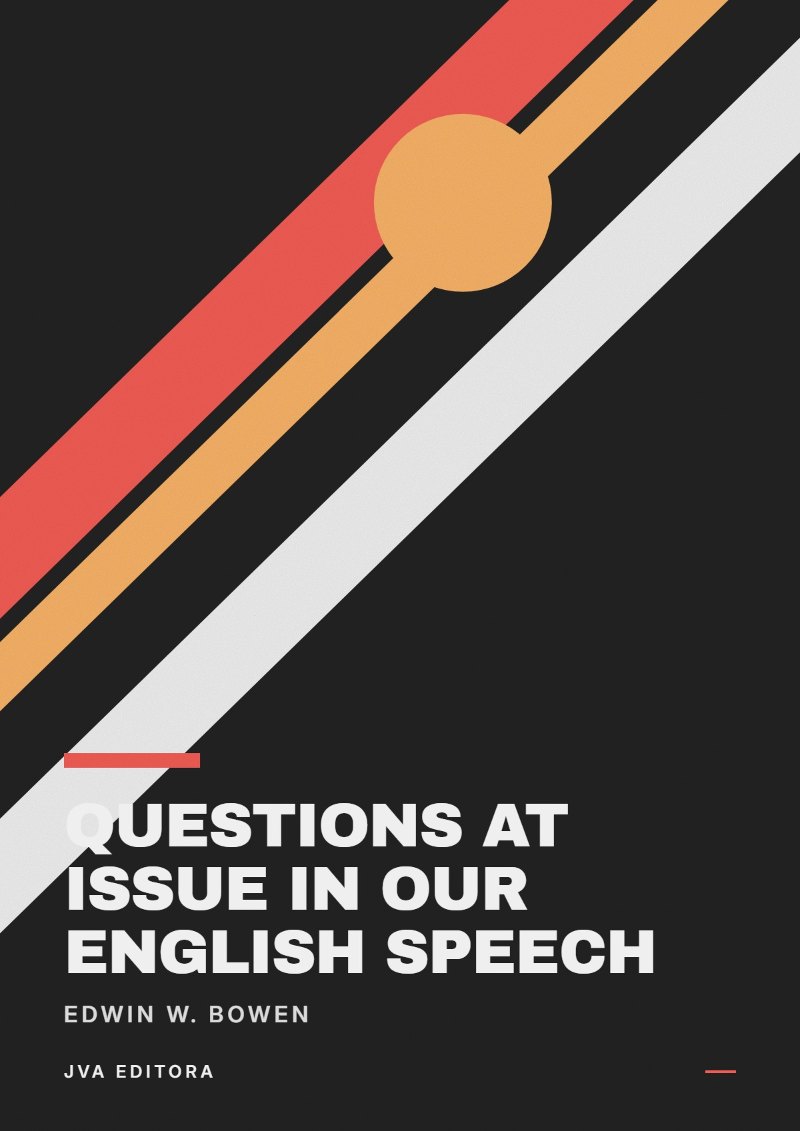 Capa de Questions at Issue in Our English Speech