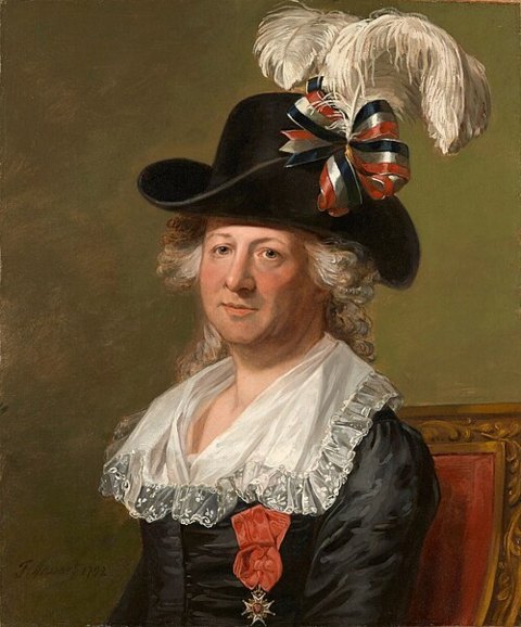 Retrato de Charles Geneviève Louis Auguste André Timothée d' Eon de Beaumont