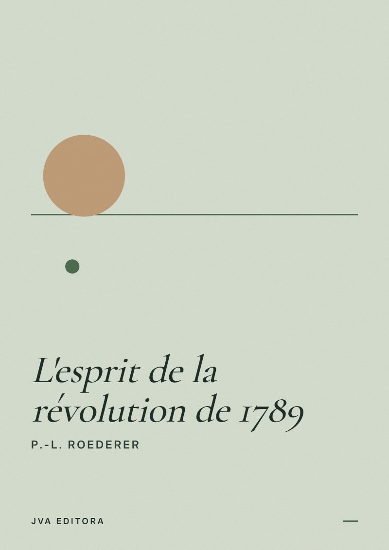 《L'esprit de la révolution de 1789》封面