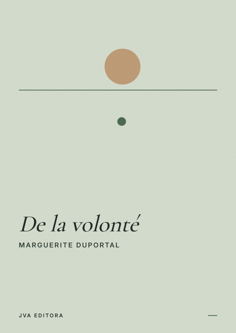 Portada de De la volonté