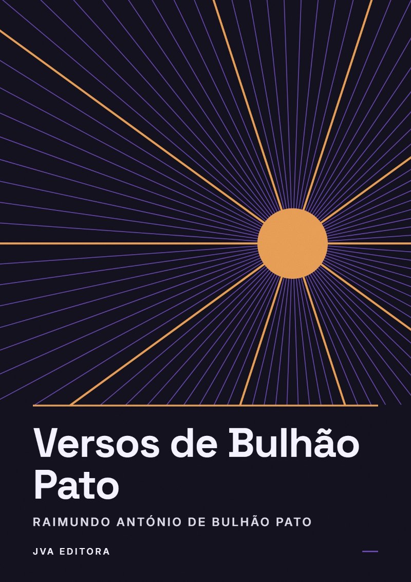 Portada de Versos de Bulhão Pato