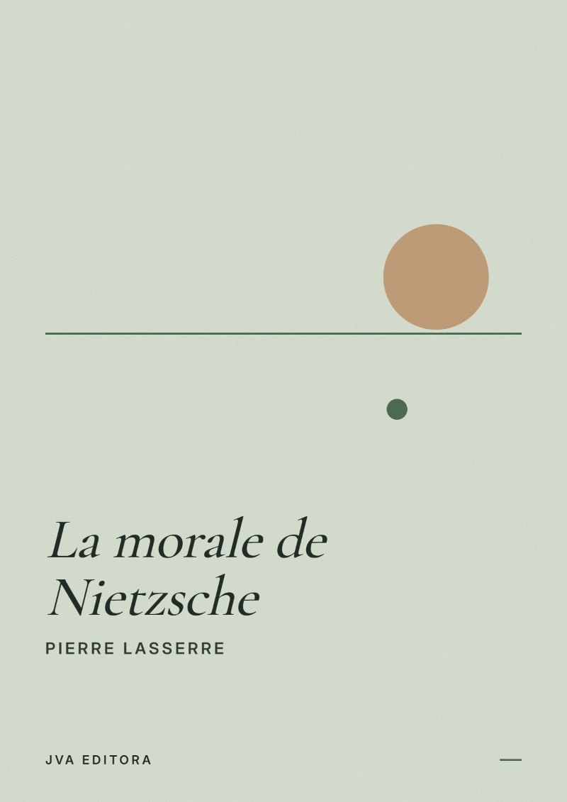 Cover of La morale de Nietzsche
