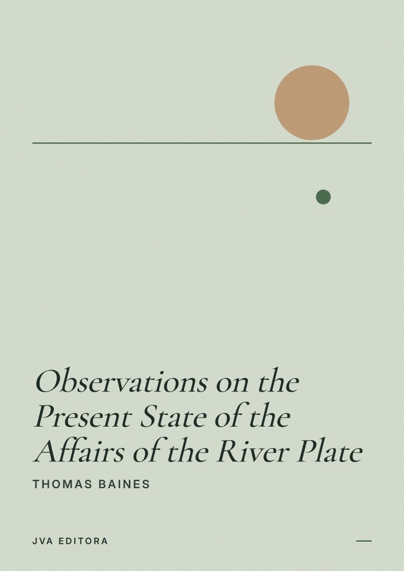 Εξώφυλλο του Observations on the Present State of the Affairs of the River Plate