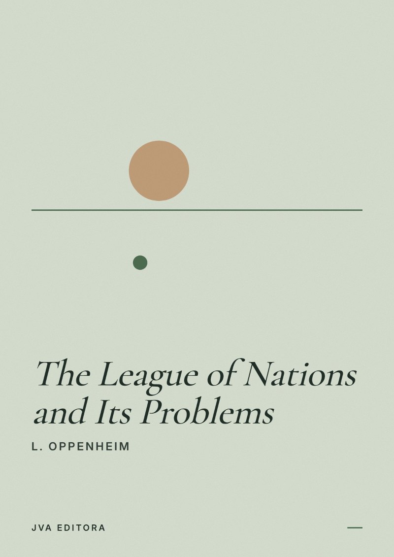 《The League of Nations and Its Problems》封面