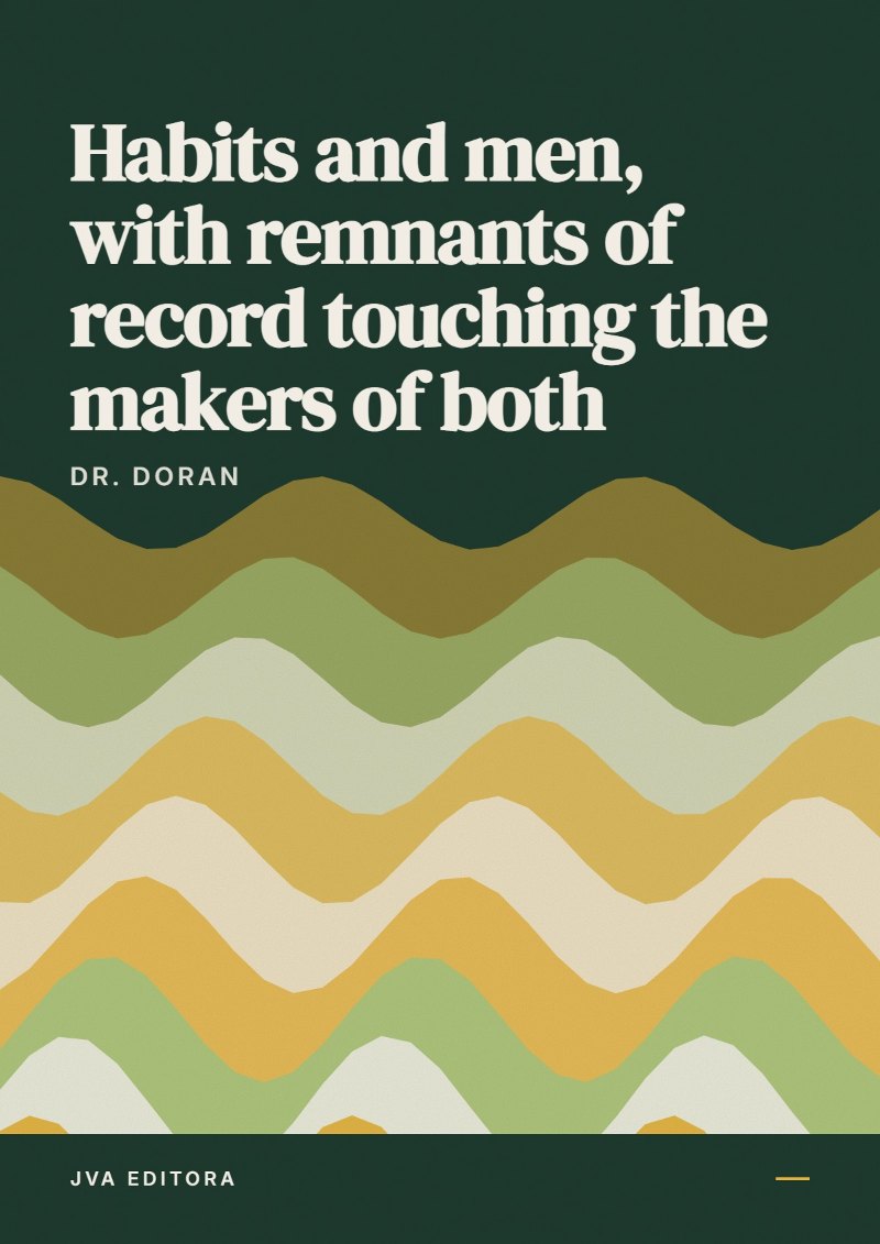 Capa de Habits and men, with remnants of record touching the makers of both