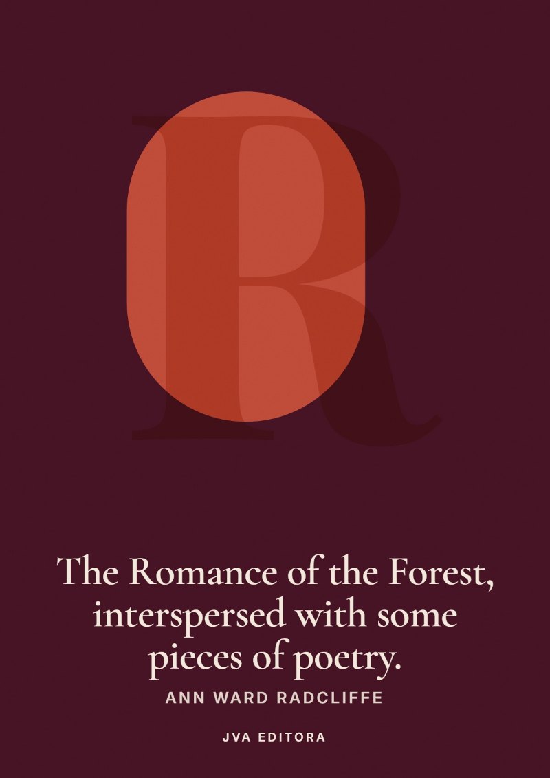 Εξώφυλλο του The Romance of the Forest, interspersed with some pieces of poetry.