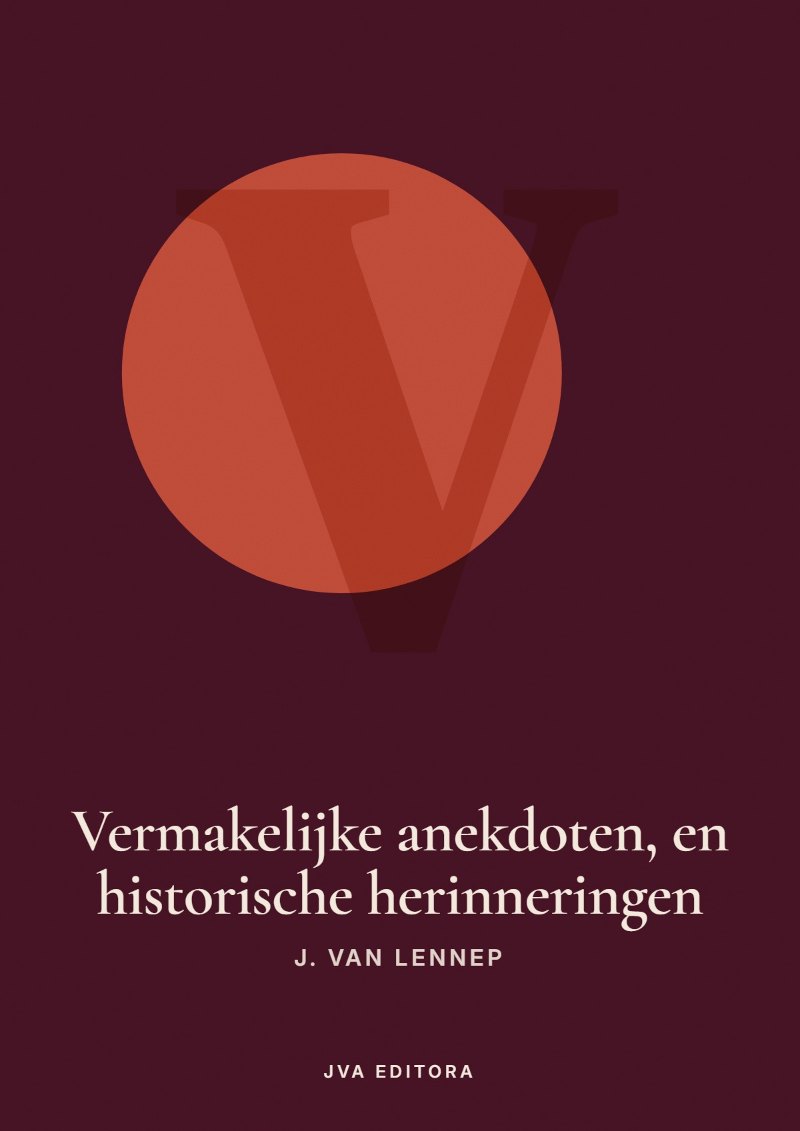 Cover of Vermakelijke anekdoten, en historische herinneringen