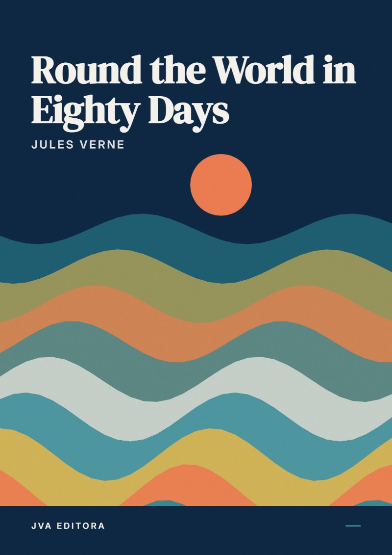 Capa de Round the World in Eighty Days
