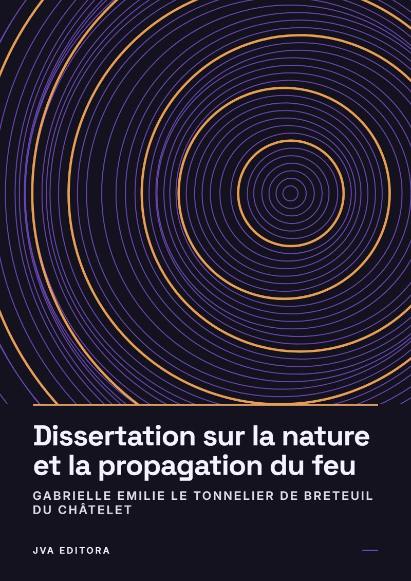 《Dissertation sur la nature et la propagation du feu》封面