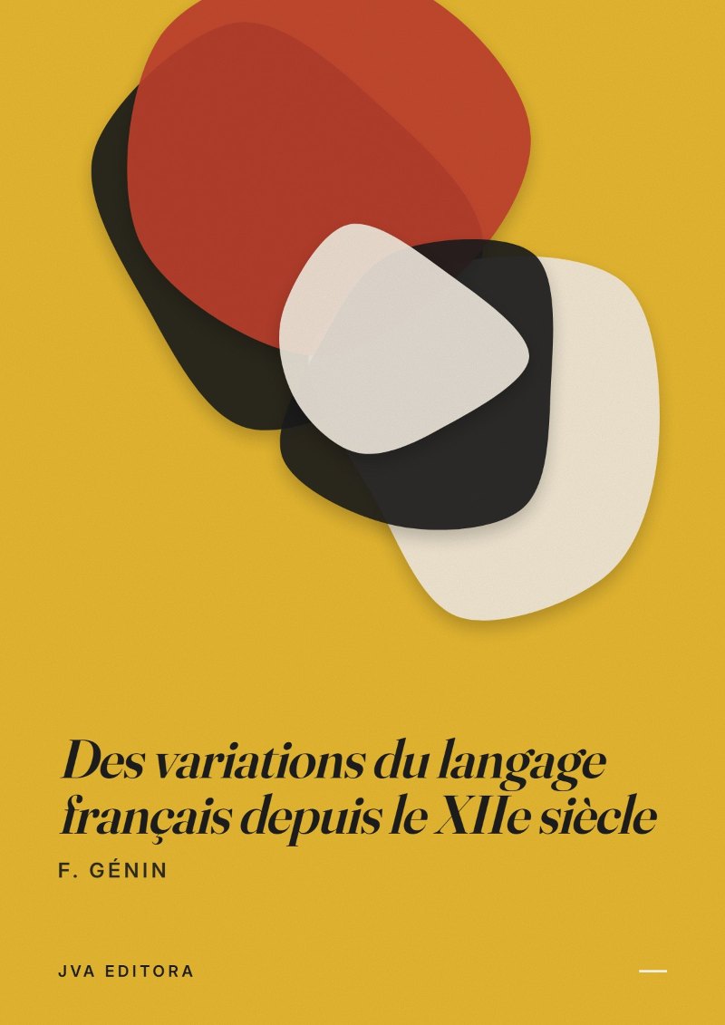 Capa de Des variations du langage français depuis le XIIe siècle