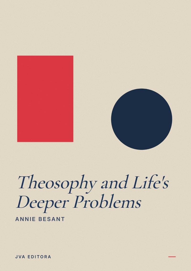 Portada de Theosophy and Life's Deeper Problems