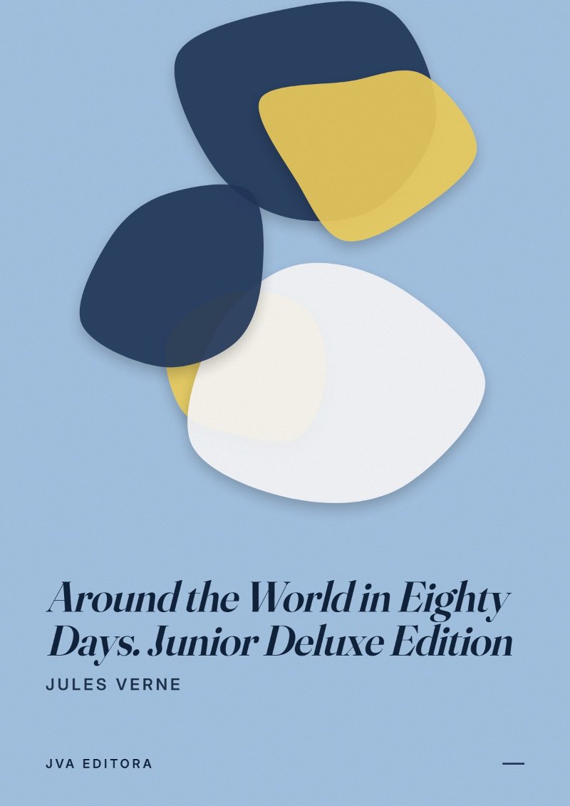 Capa de Around the World in Eighty Days. Junior Deluxe Edition